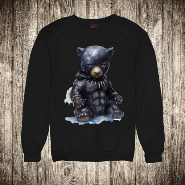 duks bez kapuljace boja crna slika meda teddy bear 121 superhero black panther