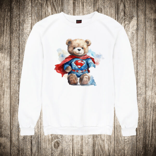 duks bez kapuljace boja bela slika meda teddy bear 122 superhero supermen