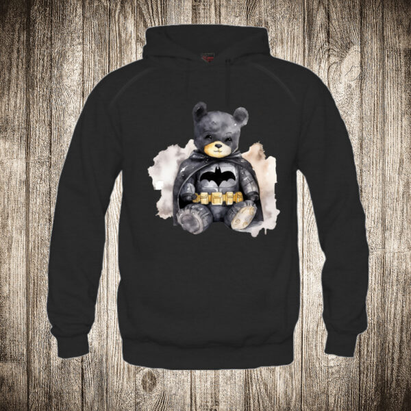 duks sa kapuljacom boja crna slika meda teddy bear 124 superhero betmen