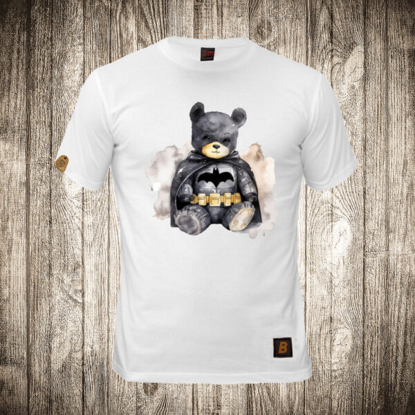 muska majica boja bela slika meda teddy bear 124 superhero betmen