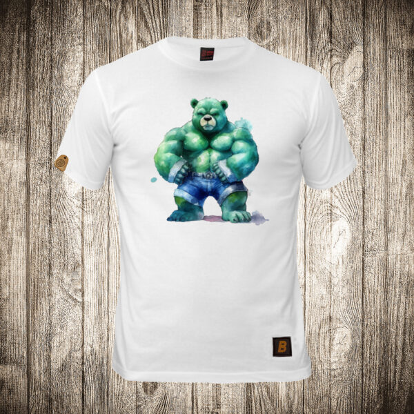 decija majica boja bela slika meda teddy bear 125 superhero hulk