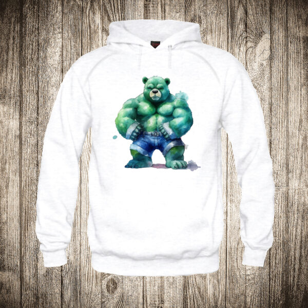 deciji duks boja bela slika meda teddy bear 125 superhero hulk