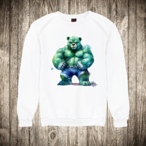 duks bez kapuljace boja bela slika meda teddy bear 125 superhero hulk