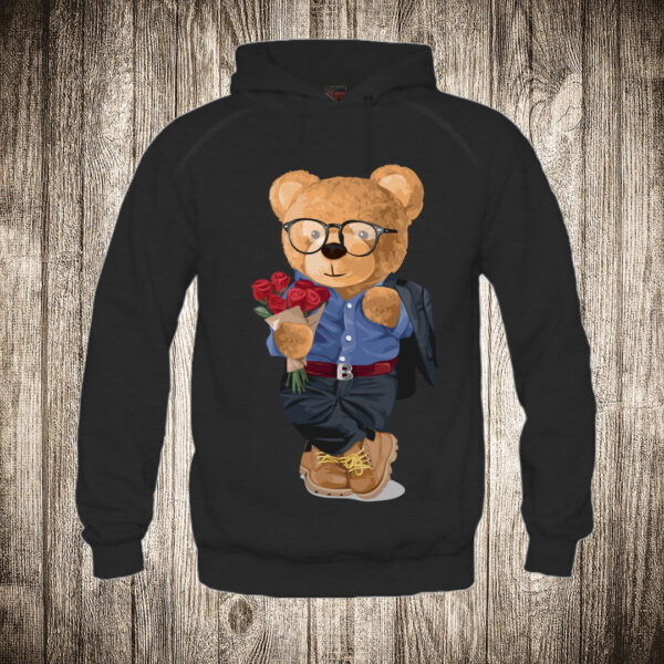 duks sa kapuljacom boja crna slika meda teddy bear 13 dzentlmen