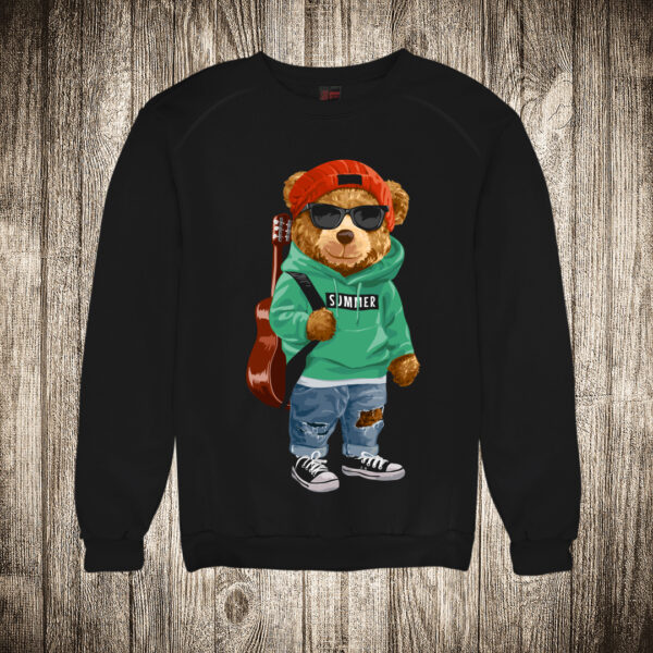 duks bez kapuljace boja crna slika meda teddy bear 132 gitara