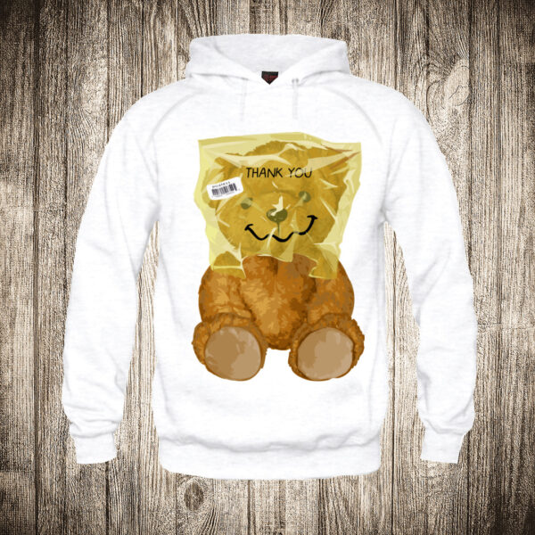 duks sa kapuljacom boja bela slika meda teddy bear 135 kesa