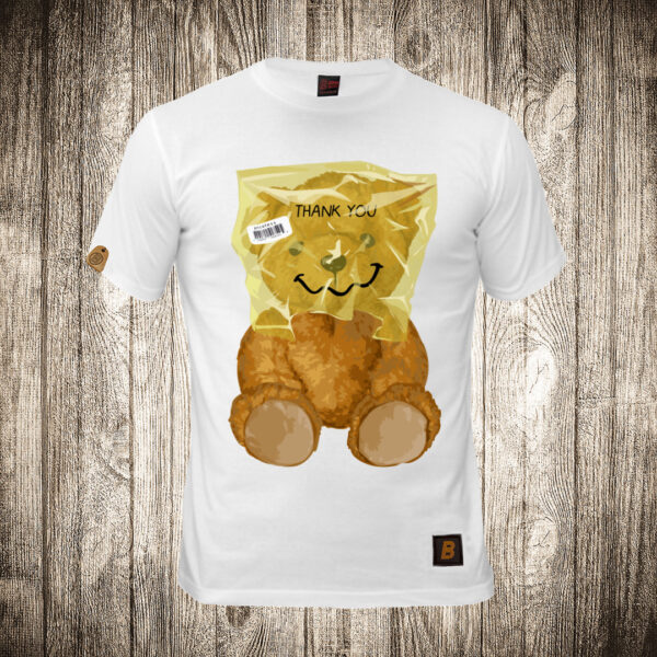 muska majica boja bela slika meda teddy bear 135 kesa
