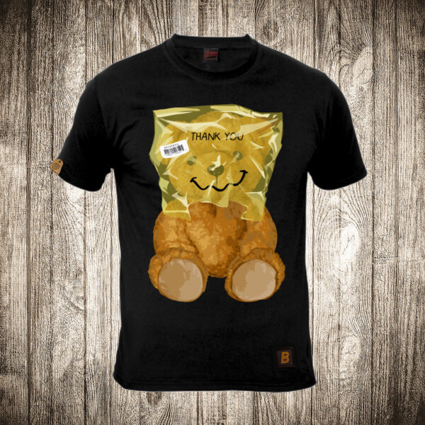 muska majica boja crna slika meda teddy bear 135 kesa