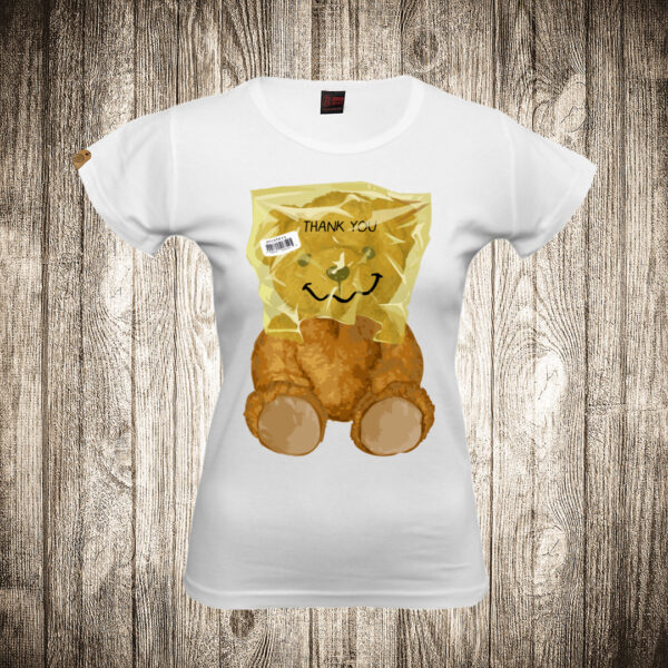 zenska majica boja bela slika meda teddy bear 135 kesa