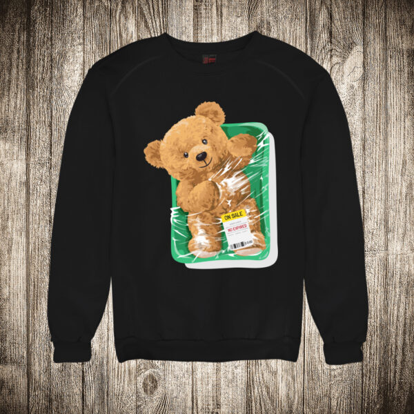 duks bez kapuljace boja crna slika meda teddy bear 136 celofan