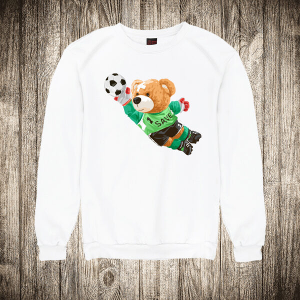 duks bez kapuljace boja bela slika meda teddy bear 137 golman