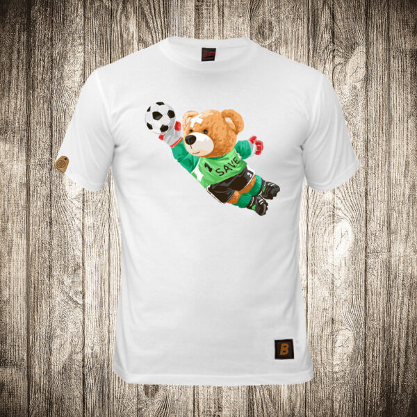 muska majica boja bela slika meda teddy bear 137 golman