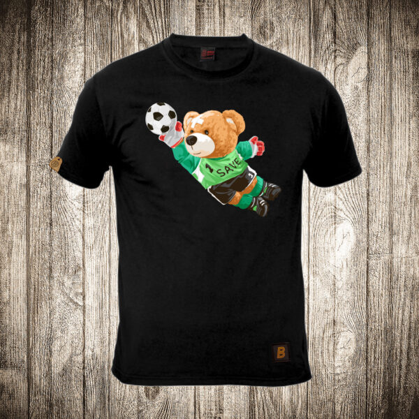muska majica boja crna slika meda teddy bear 137 golman