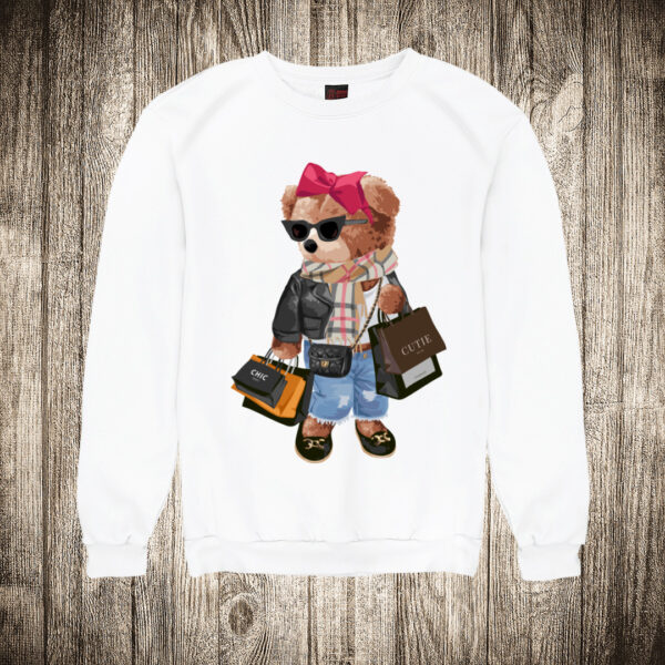duks bez kapuljace boja bela slika meda teddy bear 142 sopingholicarka