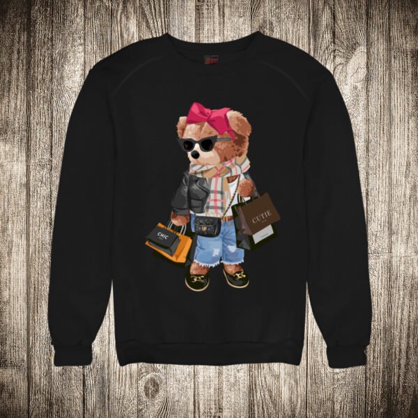 duks bez kapuljace boja crna slika meda teddy bear 142 sopingholicarka