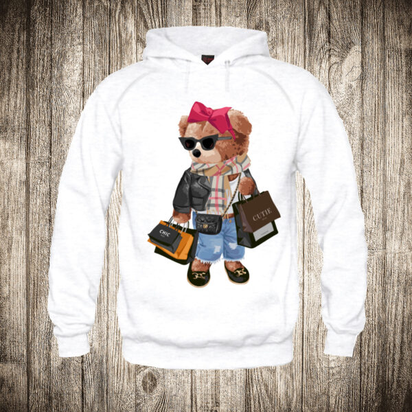duks sa kapuljacom boja bela slika meda teddy bear 142 sopingholicarka