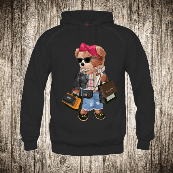 duks sa kapuljacom boja crna slika meda teddy bear 142 sopingholicarka