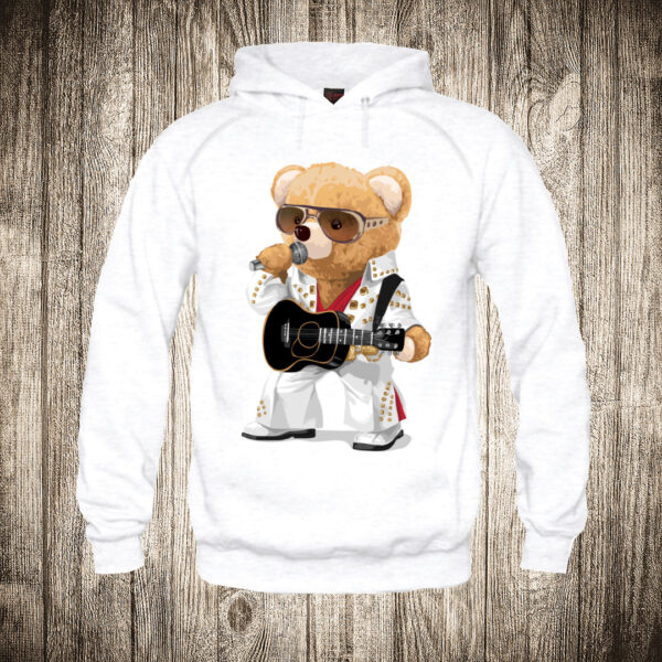 deciji duks boja bela slika meda teddy bear 19 kao elvis