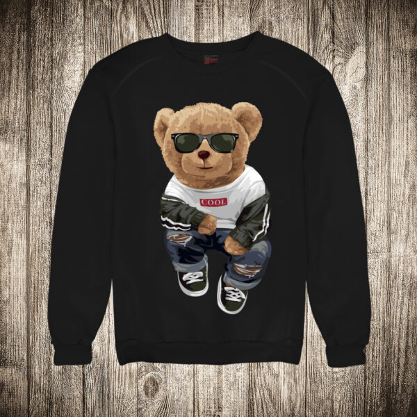 duks bez kapuljace boja crna slika meda teddy bear 19