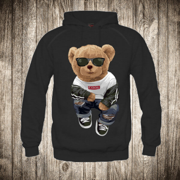 duks sa kapuljacom boja crna slika meda teddy bear 19