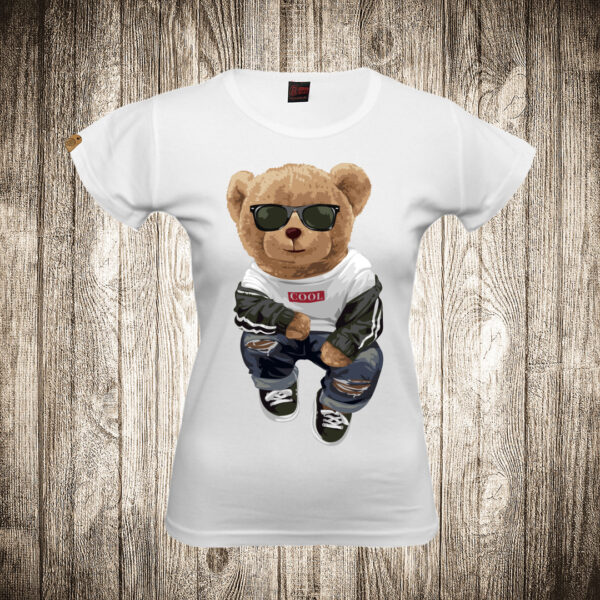 zenska majica boja bela slika meda teddy bear 19