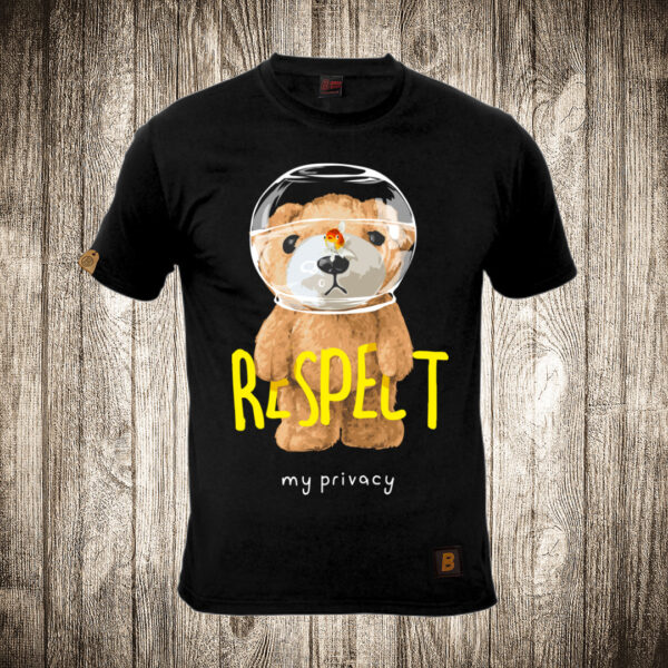 muska majica boja crna slika meda teddy bear 22 respect