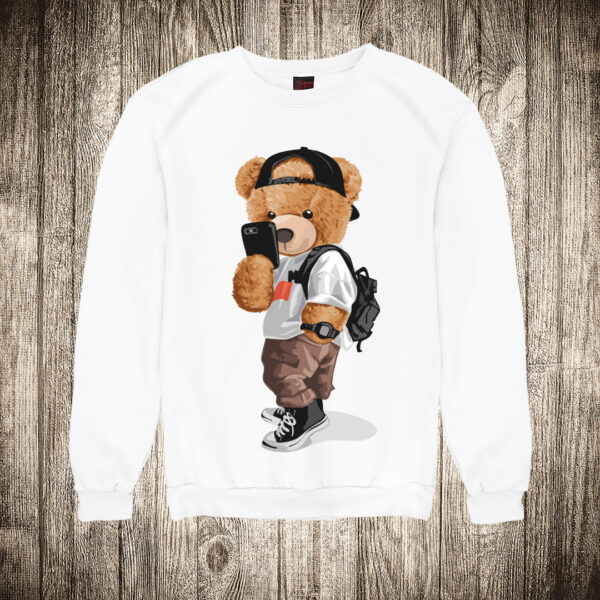 duks bez kapuljace boja bela slika meda teddy bear 23