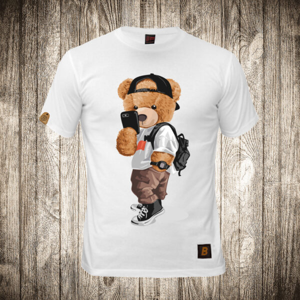 muska majica boja bela slika meda teddy bear 23