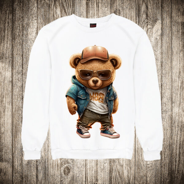 duks bez kapuljace boja bela slika meda teddy bear 27