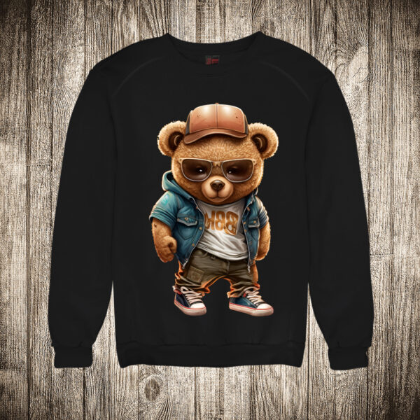 duks bez kapuljace boja crna slika meda teddy bear 27