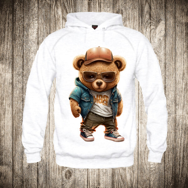 duks sa kapuljacom boja bela slika meda teddy bear 27