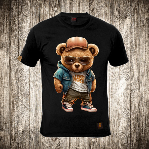 muska majica boja crna slika meda teddy bear 27