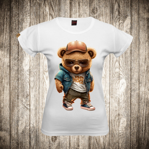 zenska majica boja bela slika meda teddy bear 27