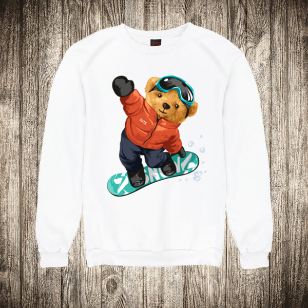 duks bez kapuljace boja bela slika meda teddy bear 29 snowborder