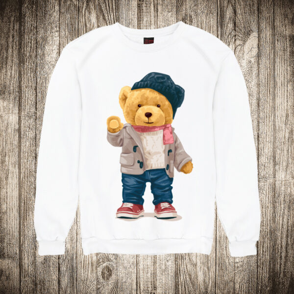 duks bez kapuljace boja bela slika meda teddy bear 32