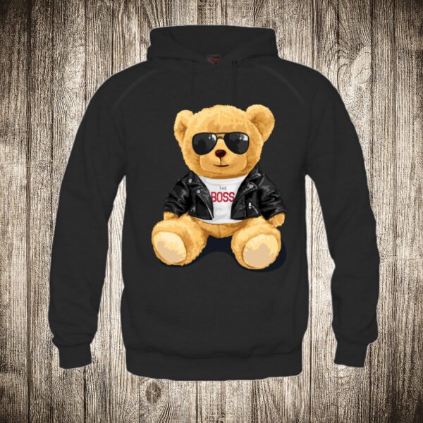 duks sa kapuljacom boja crna slika meda teddy bear 38