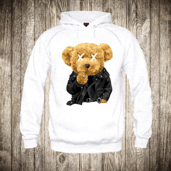 duks sa kapuljacom boja bela slika meda teddy bear 39
