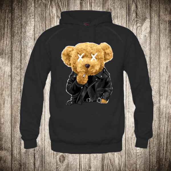 duks sa kapuljacom boja crna slika meda teddy bear 39