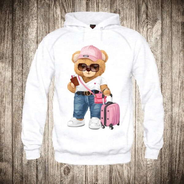 deciji duks boja bela slika meda teddy bear 4 zenski teddy roze
