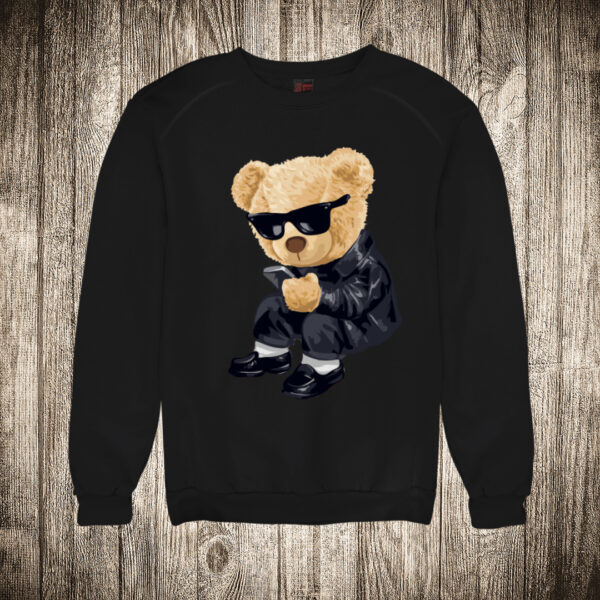 duks bez kapuljace boja crna slika meda teddy bear 4