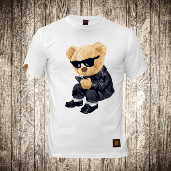 muska majica boja bela slika meda teddy bear 4