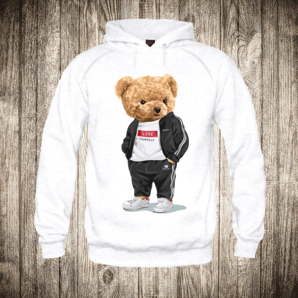 deciji duks boja bela slika meda teddy bear 48