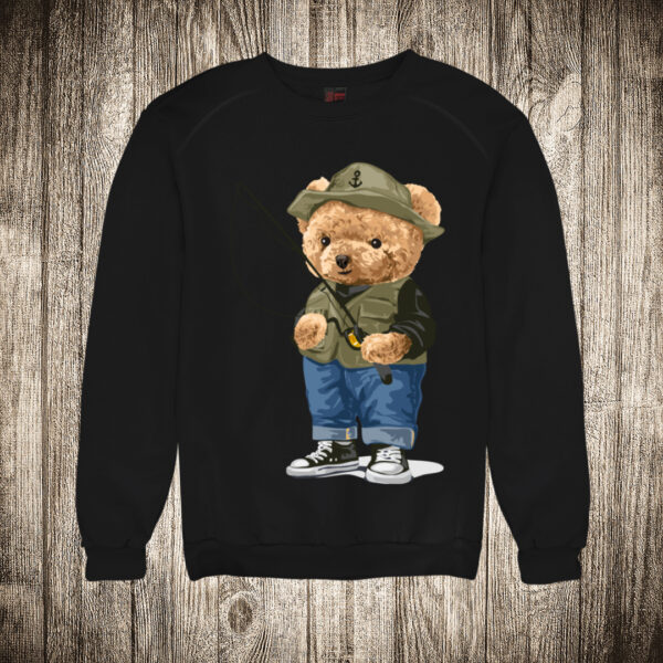 duks bez kapuljace boja crna slika meda teddy bear 49 pecaros