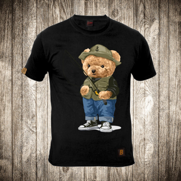 muska majica boja crna slika meda teddy bear 49 pecaros