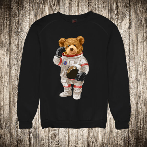 duks bez kapuljace boja crna slika meda teddy bear 60 astronaut