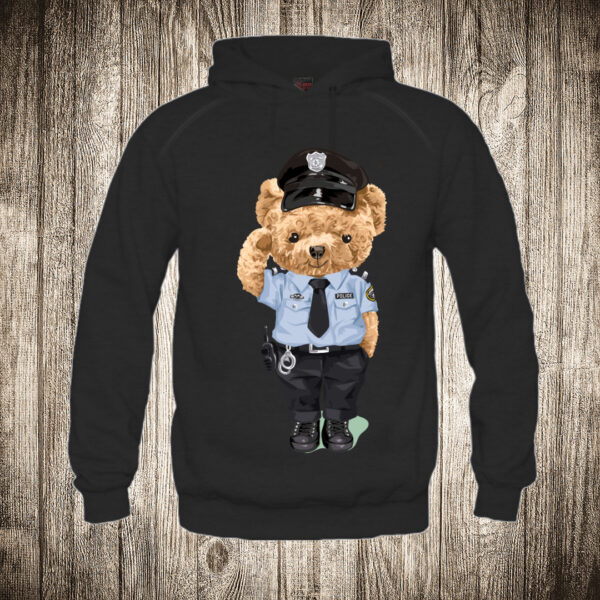duks sa kapuljacom boja crna slika meda teddy bear 61 policajac