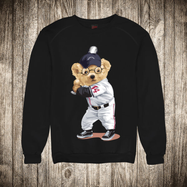 duks bez kapuljace boja crna slika meda teddy bear 64 bejzbol 2