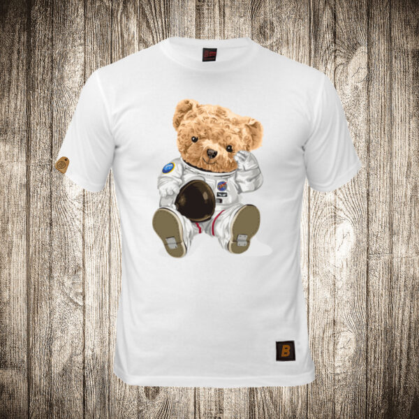 decija majica boja bela slika meda teddy bear 72 astronaut 2