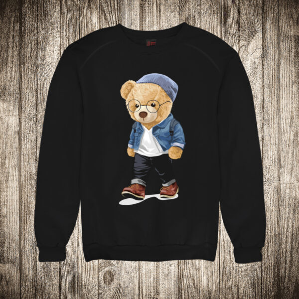 duks bez kapuljace boja crna slika meda teddy bear 73 hipster 2