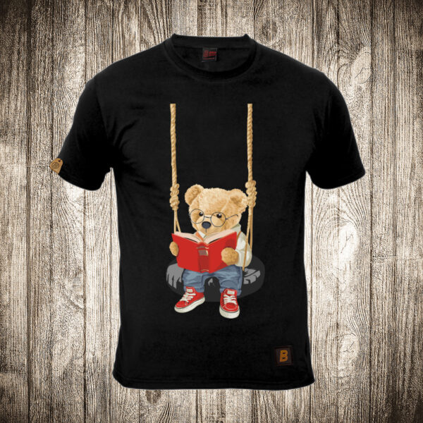 muska majica boja crna slika meda teddy bear 75 ljuljaska